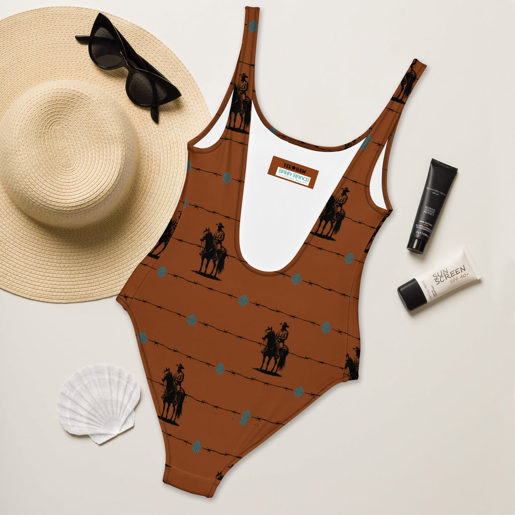 Baha Ranch Yeehaw Saddle Up One-Piece Swimsuit Baha Ranch Western Wear