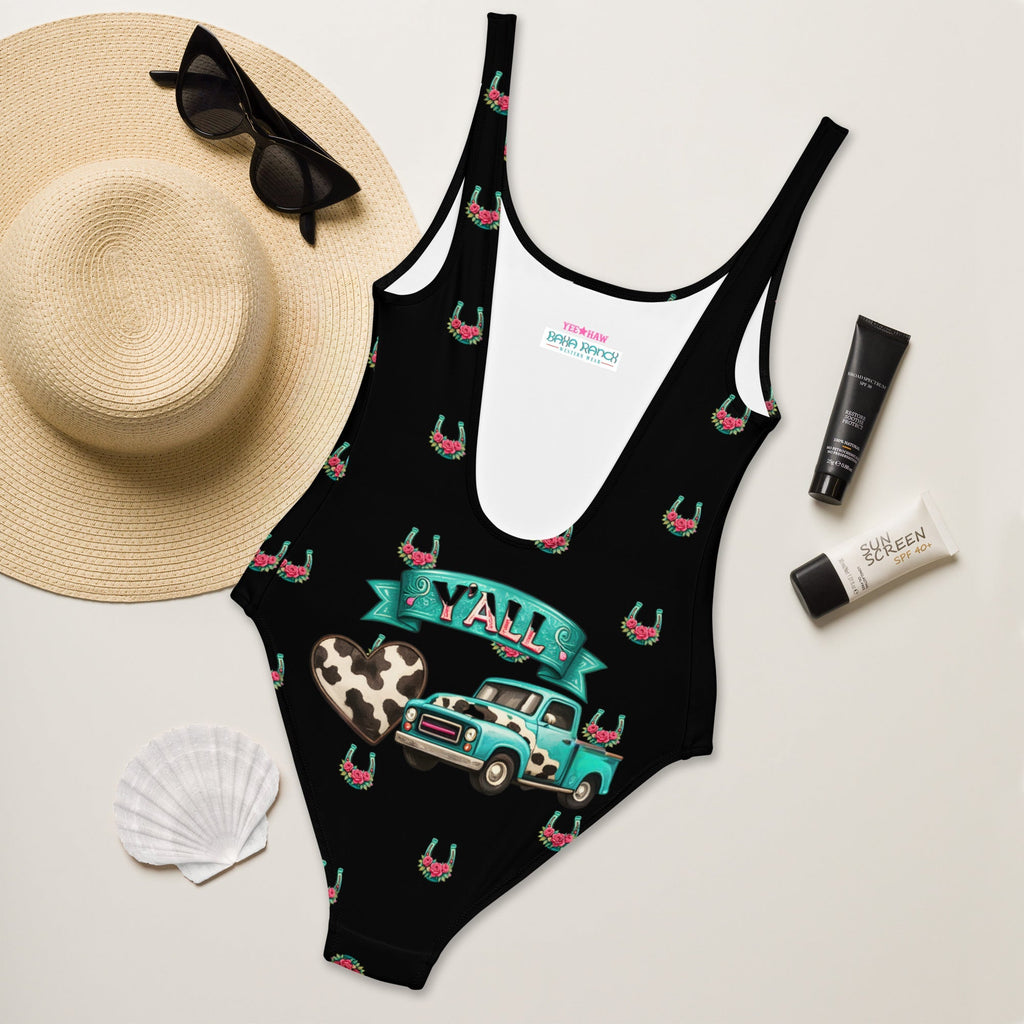 Baha Ranch Yeehaw Howdy Y'all One-Piece Swimsuit Baha Ranch Western Wear