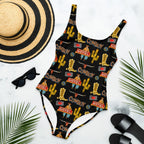Baha Ranch Yeehaw All Cowboy One Piece Swim Suit Baha Ranch Western Wear