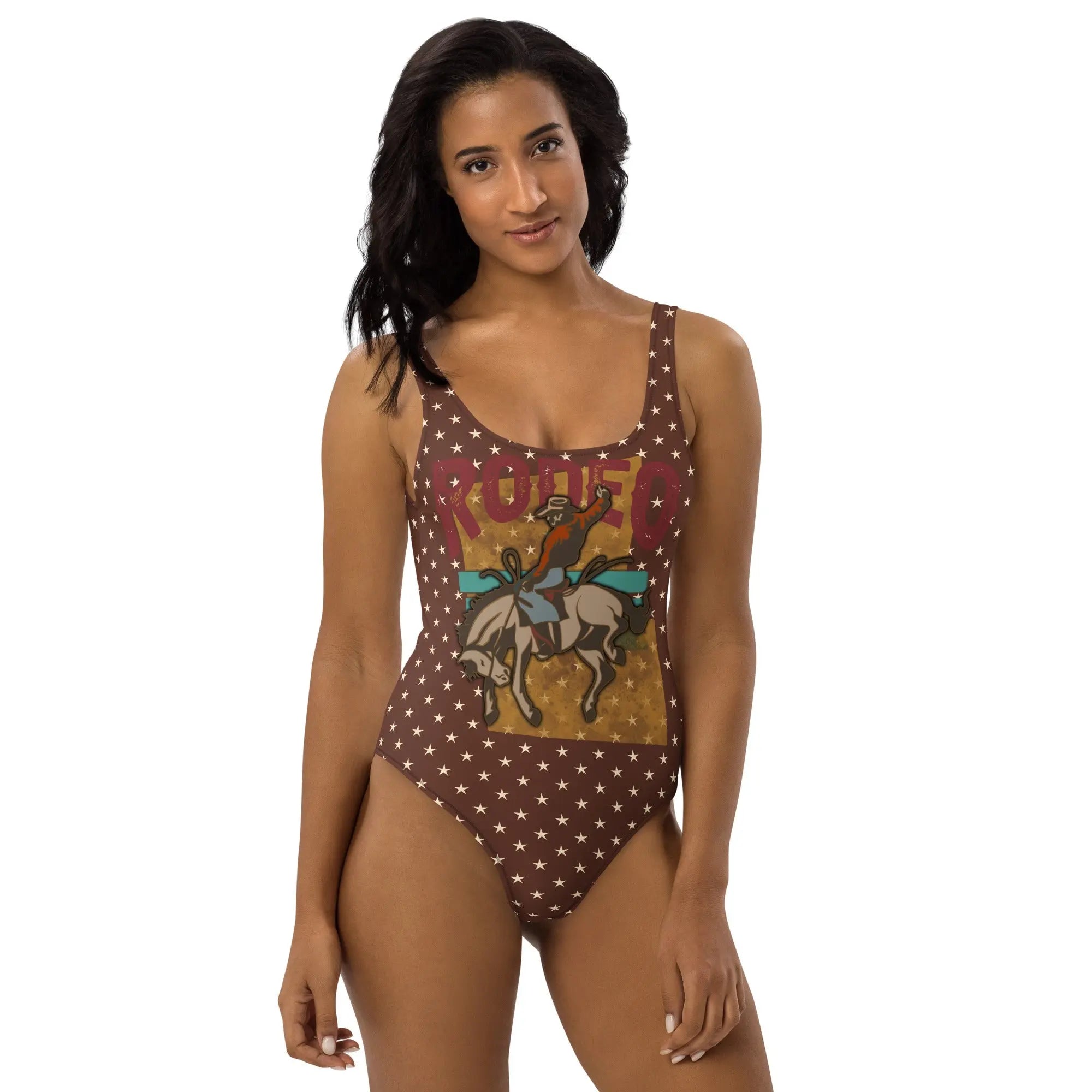 Baha Ranch Yeehaw Rodeo Stars One-Piece Swim Suit Baha Ranch Western Wear