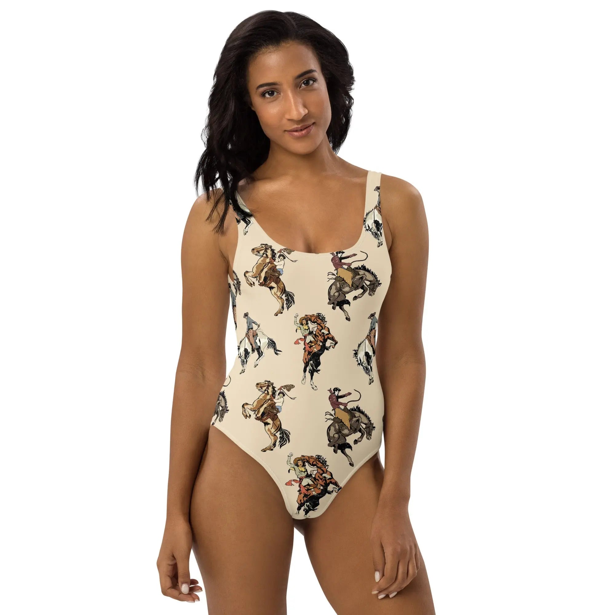 Baha Ranch Yeehaw Vintage Cowgirl One-Piece Swimsuit Baha Ranch Western Wear