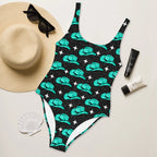 Baha Ranch Yeehaw Turquoise Hat One-Piece Swimsuit Baha Ranch Western Wear