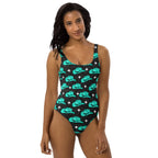 Baha Ranch Yeehaw Turquoise Hat One-Piece Swimsuit Baha Ranch Western Wear