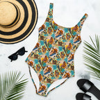 Baha Ranch Yeehaw Feelin' Lucky Cowgirl One-Piece Swimsuit Baha Ranch Western Wear