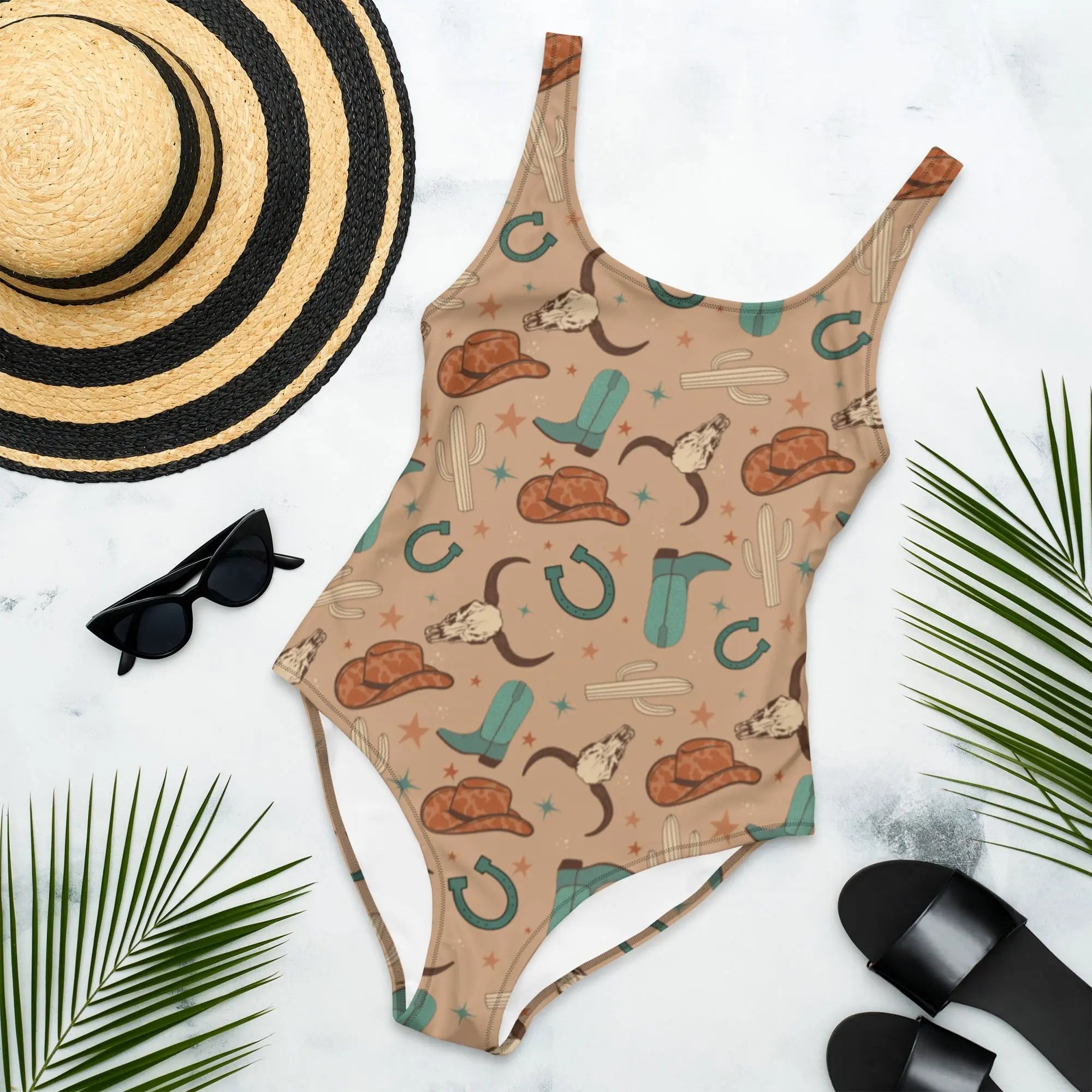 Baha Ranch Yeehaw All Western One-Piece Swimsuit Baha Ranch Western Wear