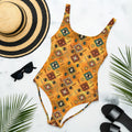 Baha Ranch Yeehaw Golden Aztec One-Piece Swimsuit Baha Ranch Western Wear