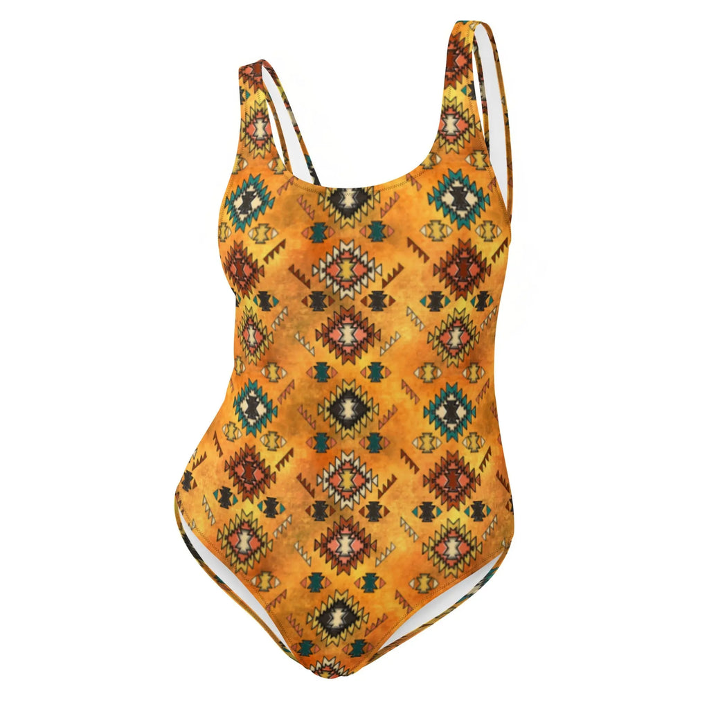 Baha Ranch Yeehaw Golden Aztec One-Piece Swimsuit Baha Ranch Western Wear