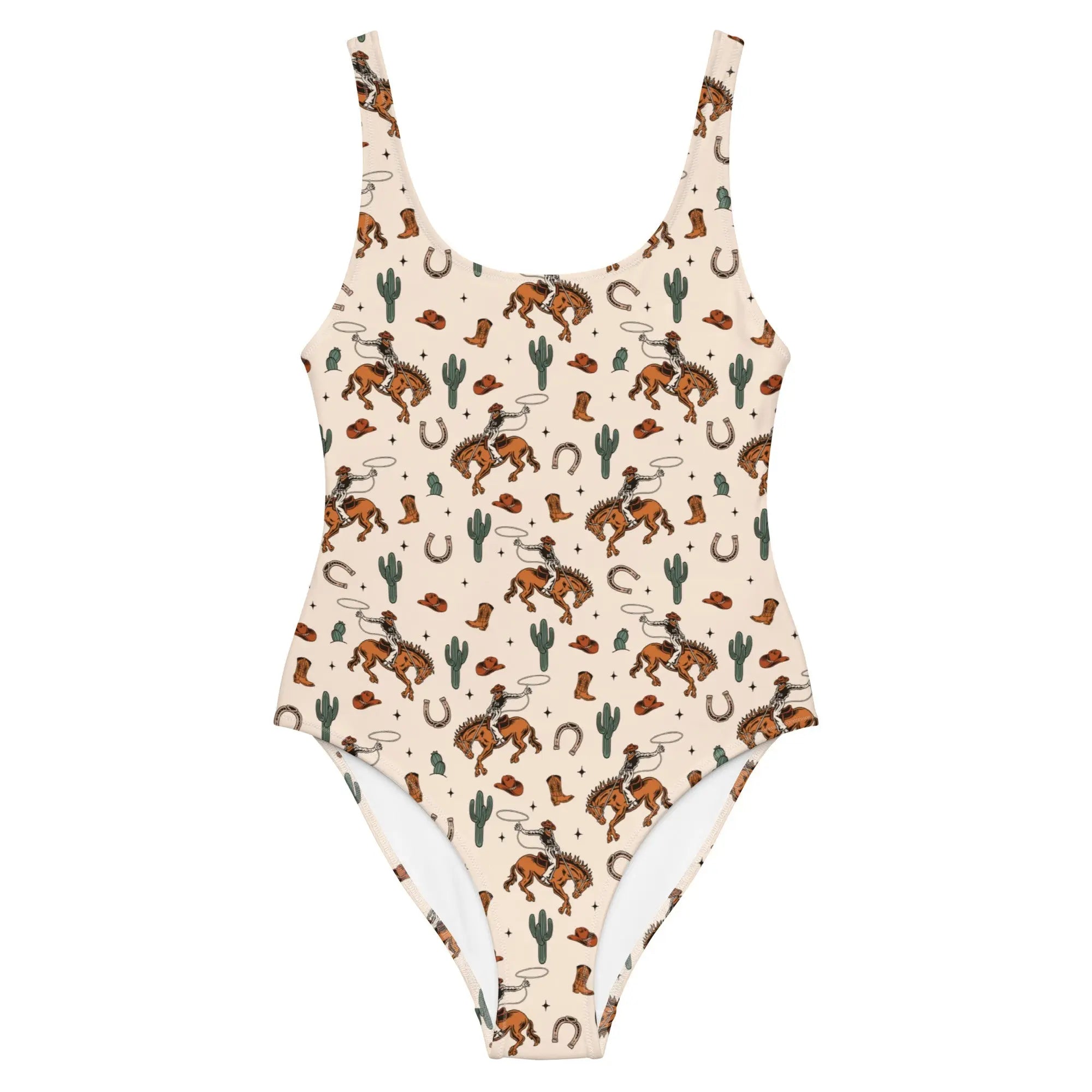 Baha Ranch Yeehaw Rodeo Cowboy One-Piece Swimsuit Baha Ranch Western Wear