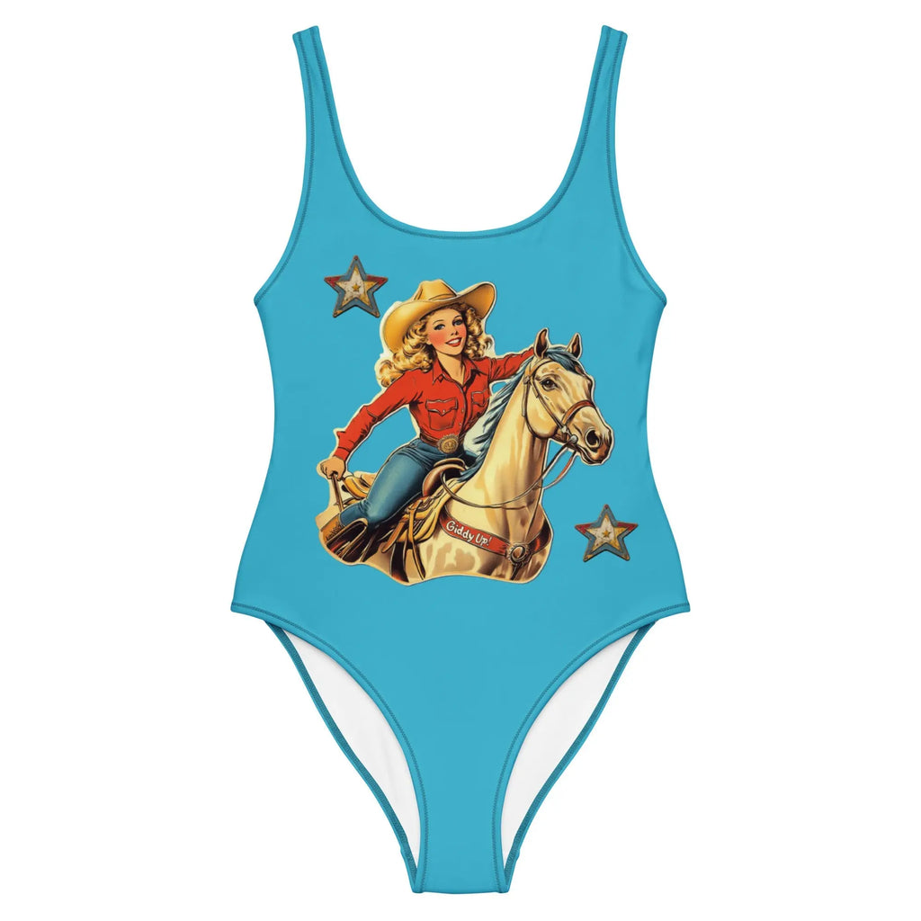 Baha Ranch Yeehaw Vintage Cowgirl One-Piece Swimsuit Baha Ranch Western Wear
