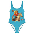 Baha Ranch Yeehaw Vintage Cowgirl One-Piece Swimsuit Baha Ranch Western Wear