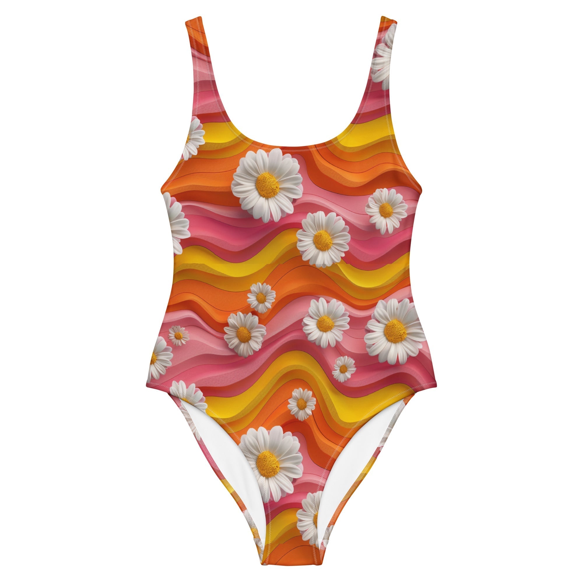 Baha Ranch Yeehaw Groovy Floral One-Piece Swimsuit Baha Ranch Western Wear