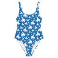 Baha Ranch Yeehaw Blue Rodeo Cowboy One-Piece Swimsuit Baha Ranch Western Wear