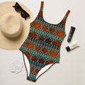 Baha Ranch Yeehaw Turquoise Aztec One-Piece Swimsuit Baha Ranch Western Wear