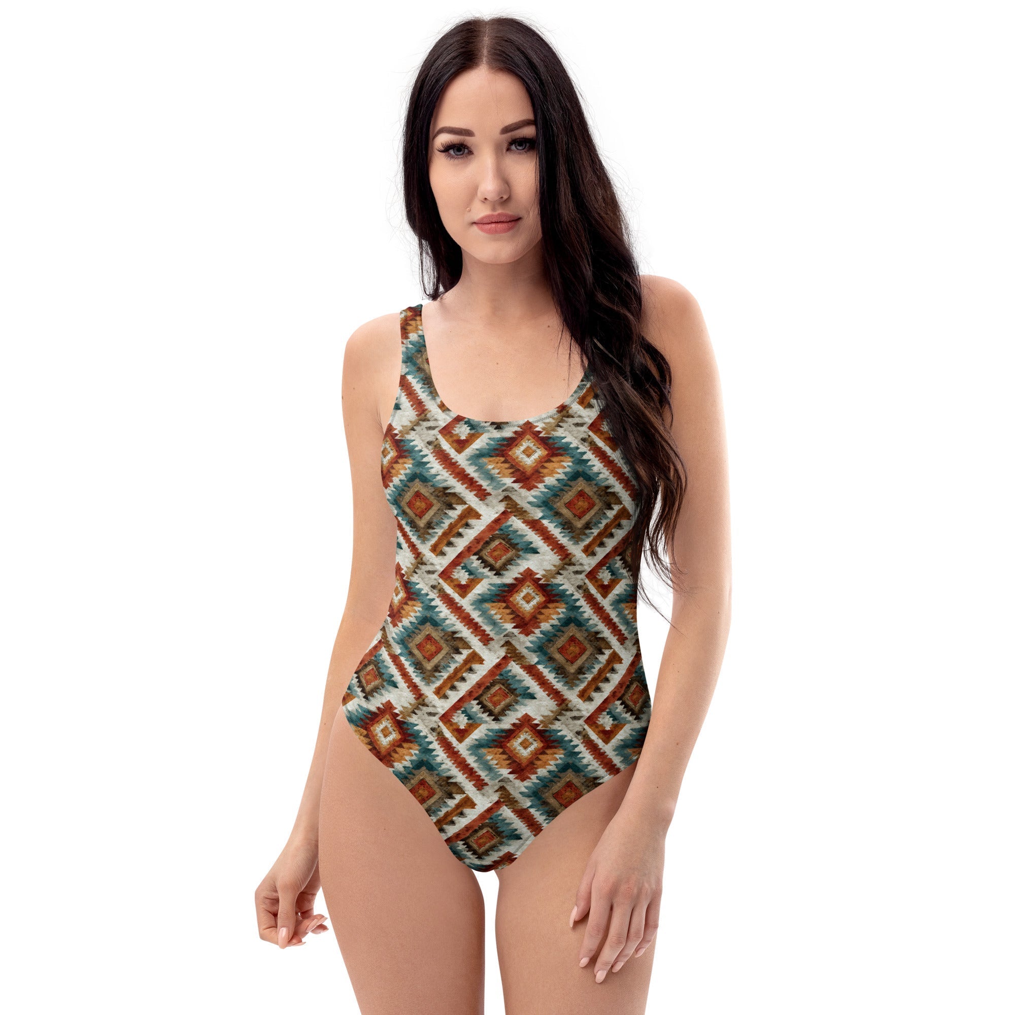 Baha Ranch Yeehaw Southwest Diamond One-Piece Swimsuit Baha Ranch Western Wear