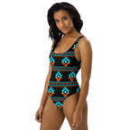 Yeehaw Black Aztec One-Piece Swimsuit Baha Ranch Western Wear