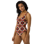 Baha Ranch Yeehaw Rust Aztec One-Piece Swimsuit Baha Ranch Western Wear