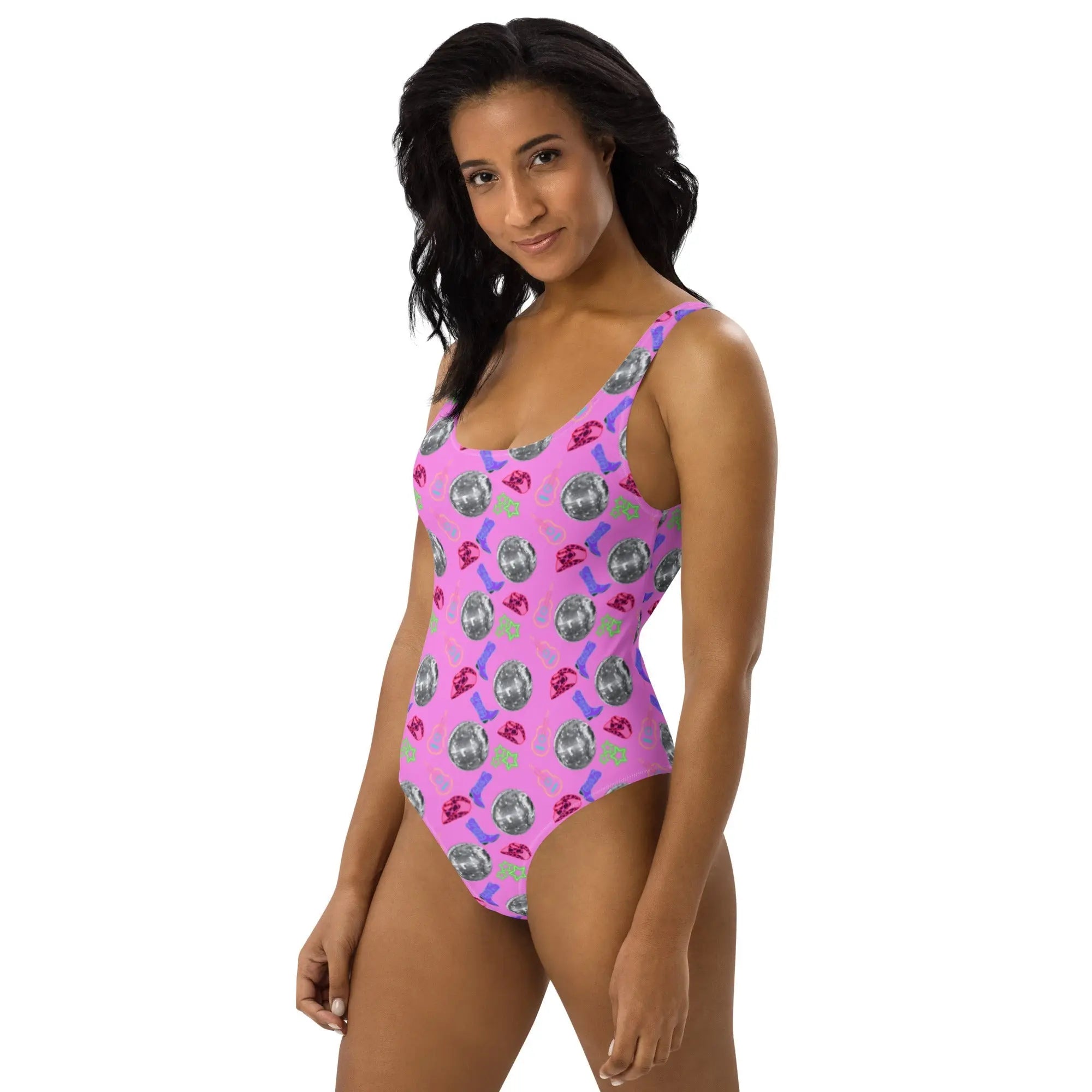 Baha Ranch Yeehaw Disco Cowgirl One-Piece Swimsuit Baha Ranch Western Wear