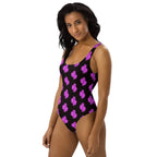 Baha Ranch Yeehaw Purple Neon Cactus One-Piece Swimsuit Baha Ranch Western Wear