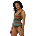 Baha Ranch Yeehaw Turquoise Aztec One-Piece Swimsuit Baha Ranch Western Wear
