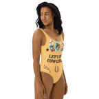 Baha Ranch Yeehaw Let's Be Cowgirls One Piece Swim Suit Baha Ranch Western Wear