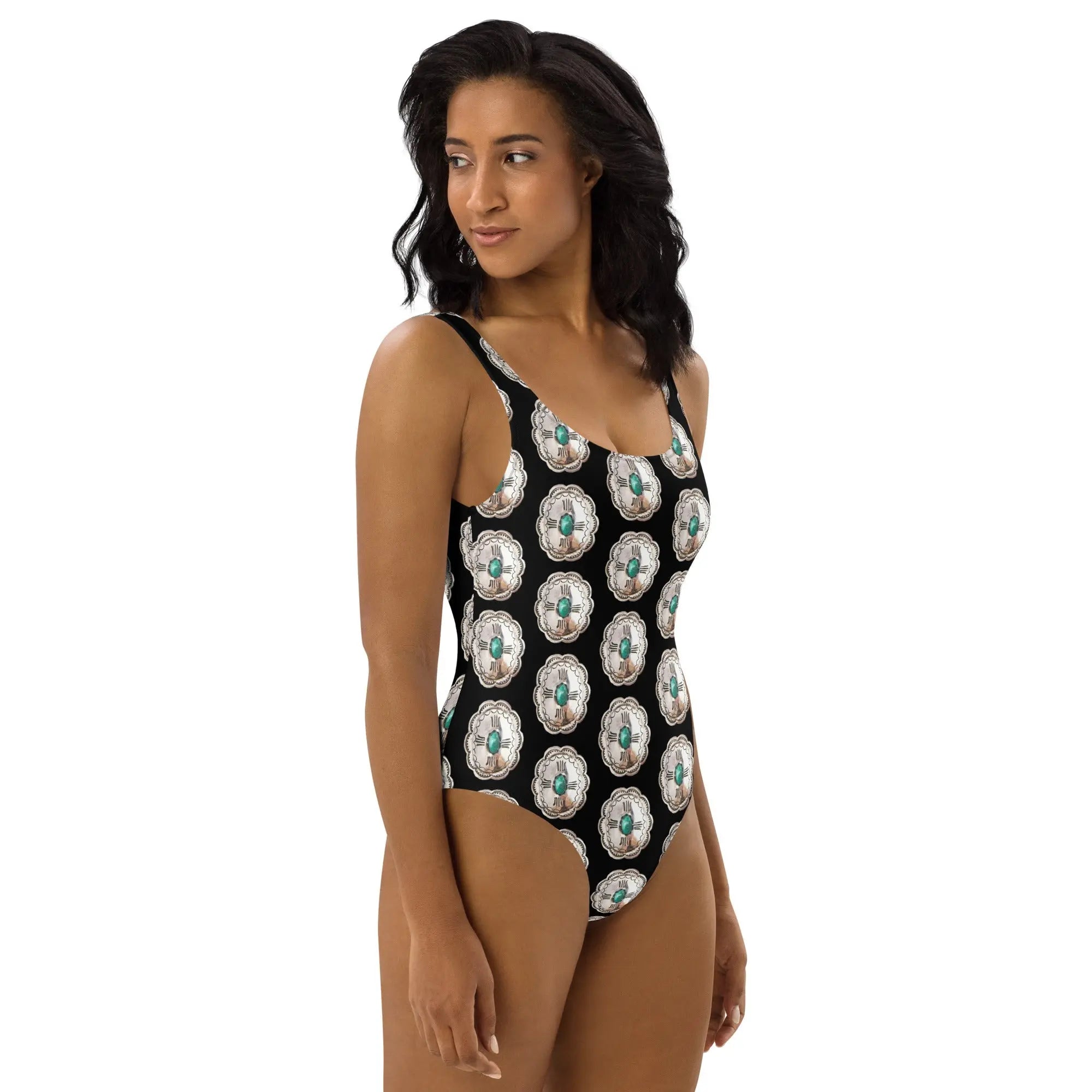 Baha Ranch Yeehaw Concho Crazy One-Piece Swimsuit Baha Ranch Western Wear