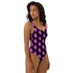 Baha Ranch Yeehaw Purple Neon Cactus One-Piece Swimsuit Baha Ranch Western Wear