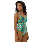 Baha Ranch Yeehaw Turquoise Aztec One-Piece Swimsuit Baha Ranch Western Wear