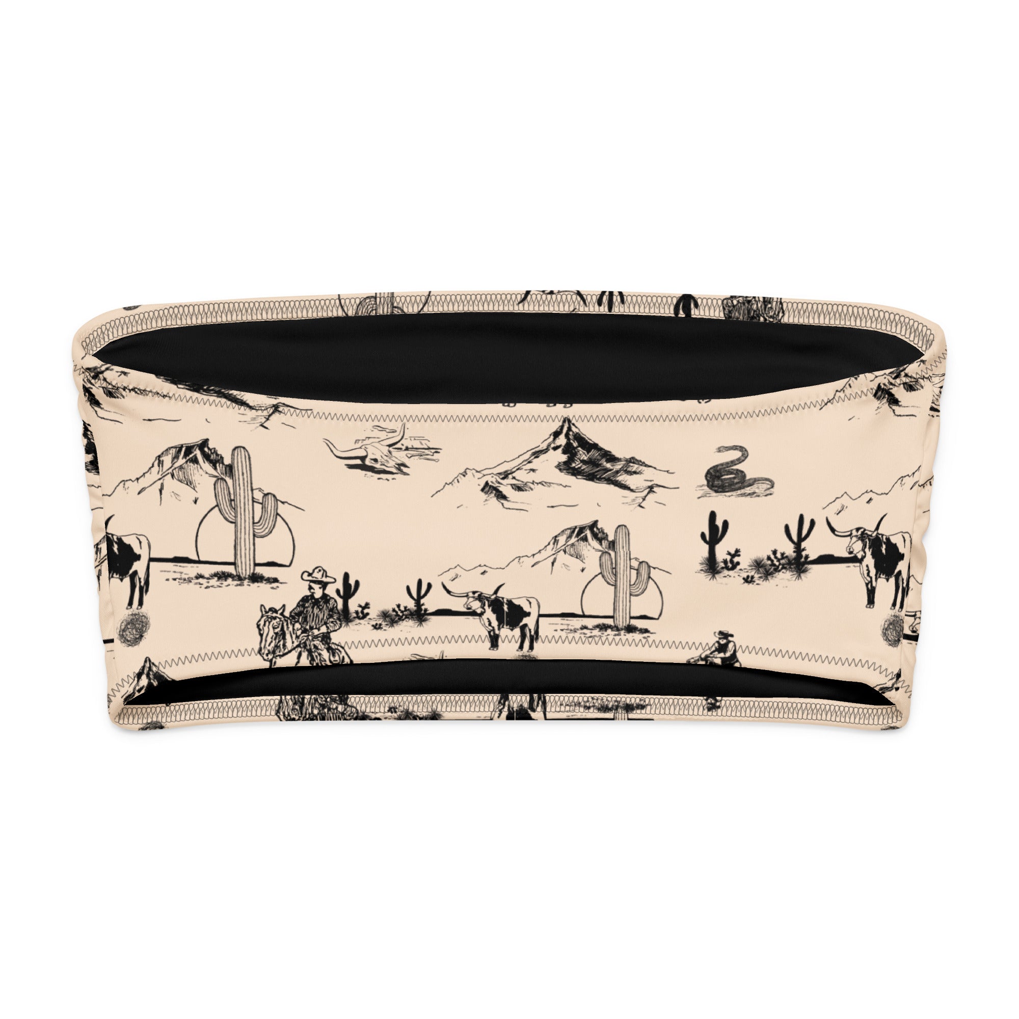 YEEHAW Cowboy Ranch Recycled bandeau bikini top Baha Ranch Western Wear