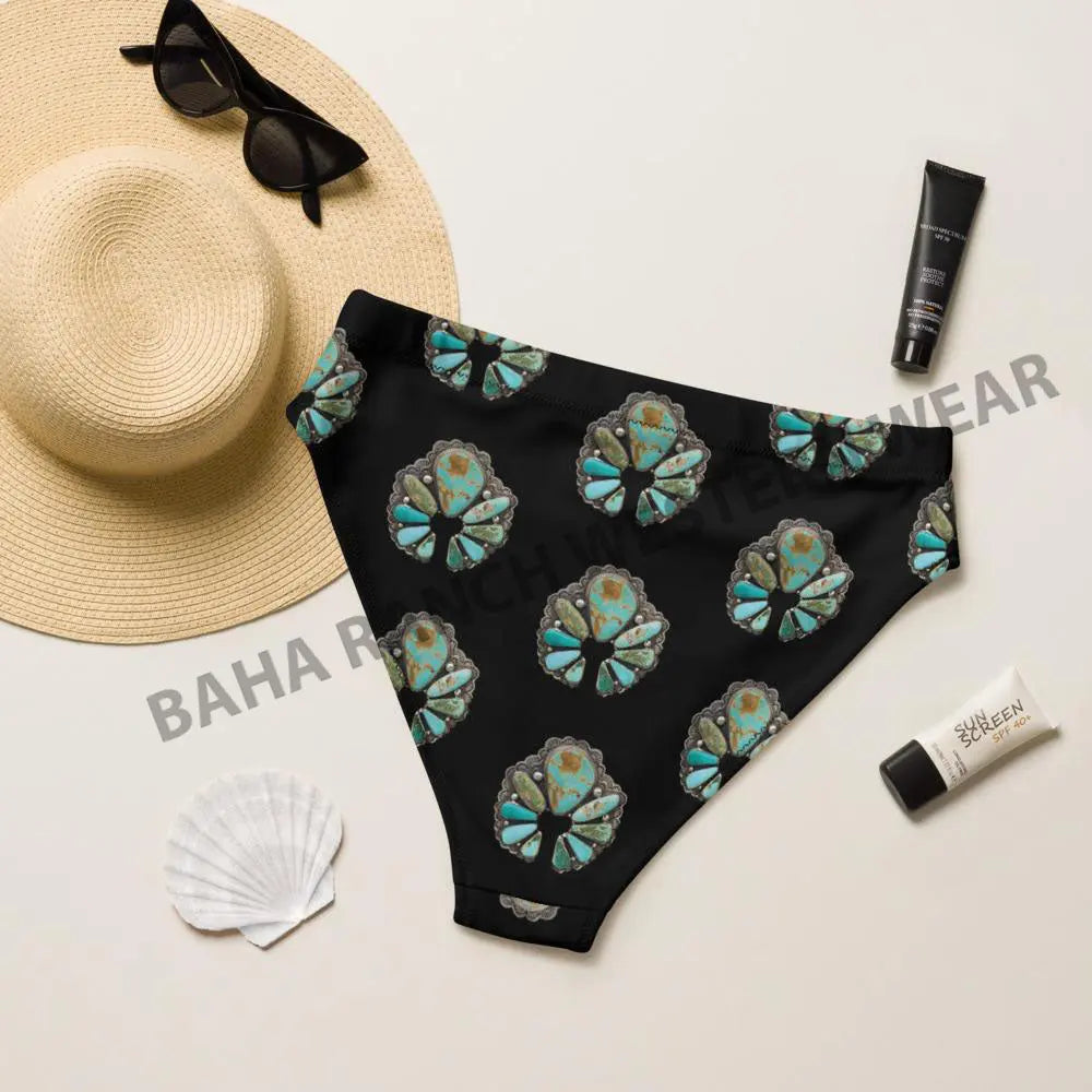 Yeehaw Black Naja Bikini Bottom Baha Ranch Western Wear