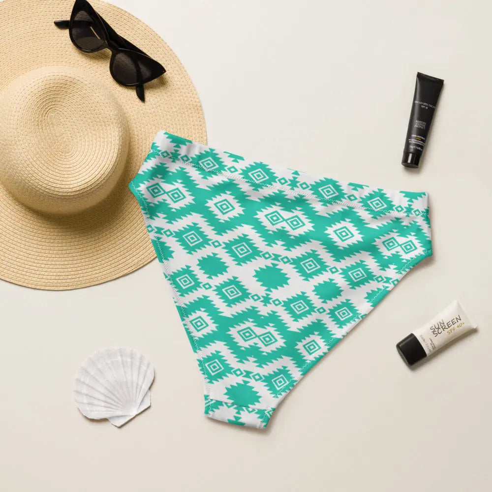 Baha Ranch Yeehaw Turquoise Aztec Bikini Bottom Baha Ranch Western Wear