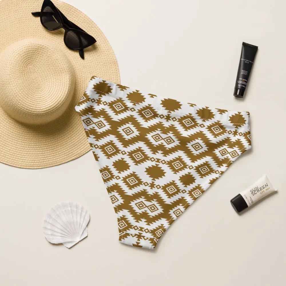 Baha Ranch Yeehaw Brown Aztec Bikini Bottom Baha Ranch Western Wear