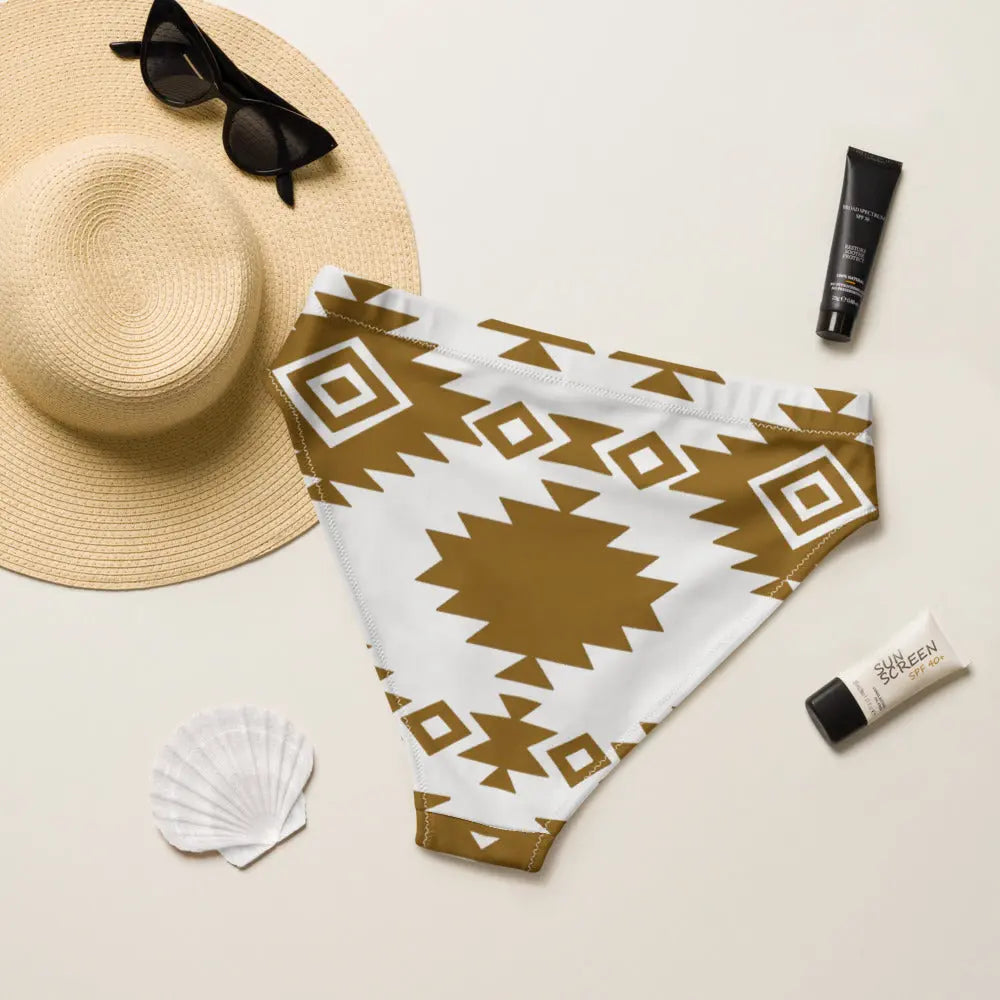 Baha Ranch Yeehaw Bold Brown Aztec Bikini Bottom Baha Ranch Western Wear