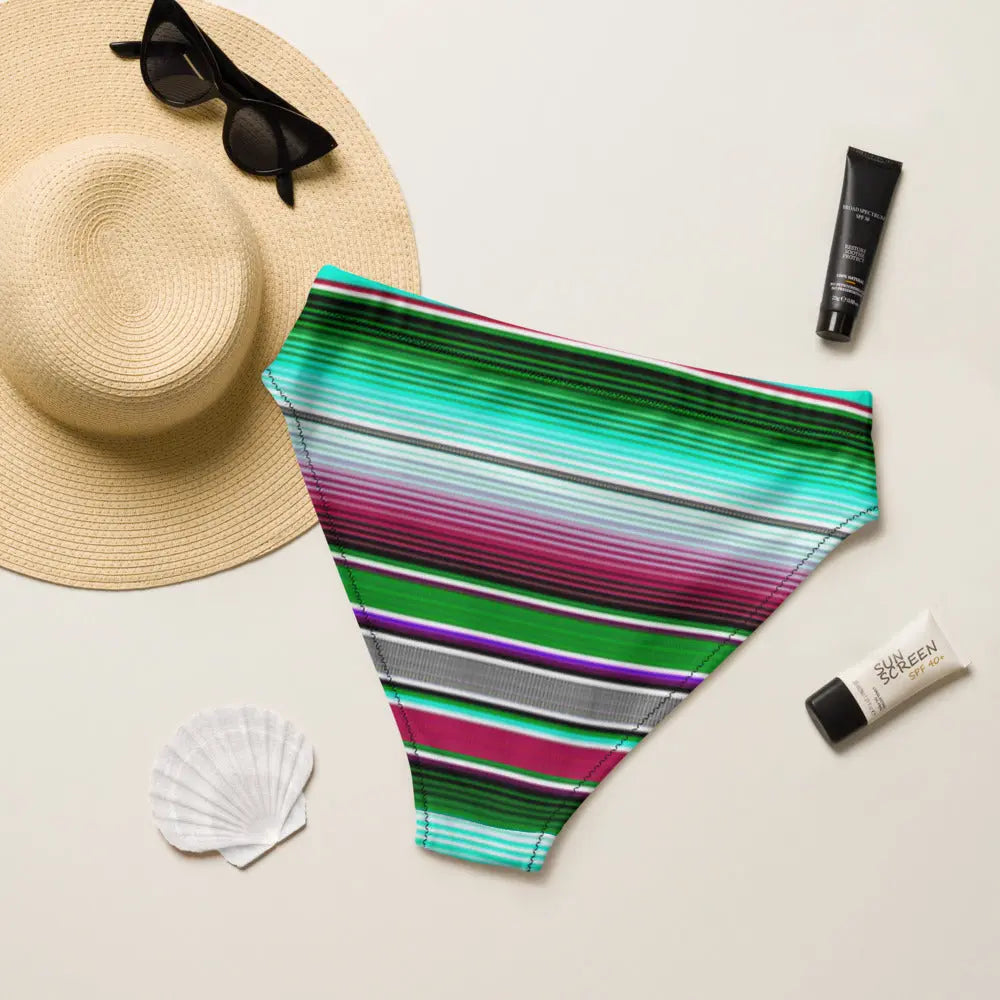 Baha Ranch Yeehaw Aqua Serape Bikini Bottom Baha Ranch Western Wear