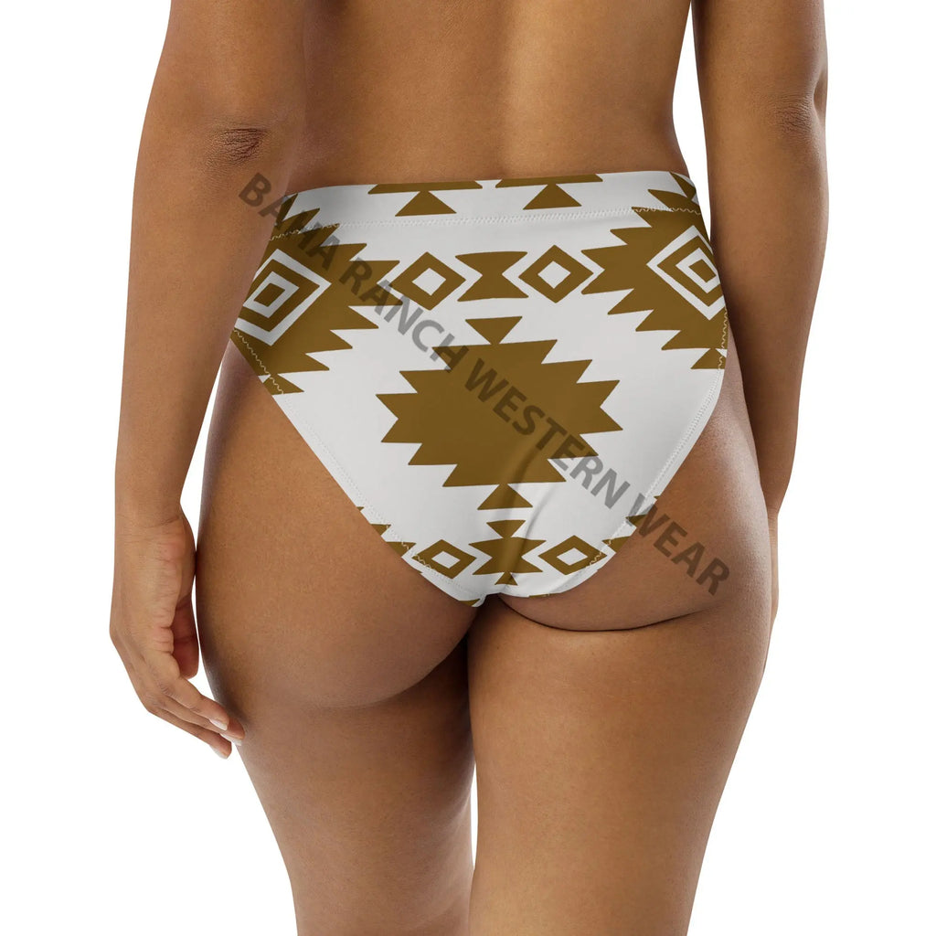 Baha Ranch Yeehaw Bold Brown Aztec Bikini Bottom Baha Ranch Western Wear