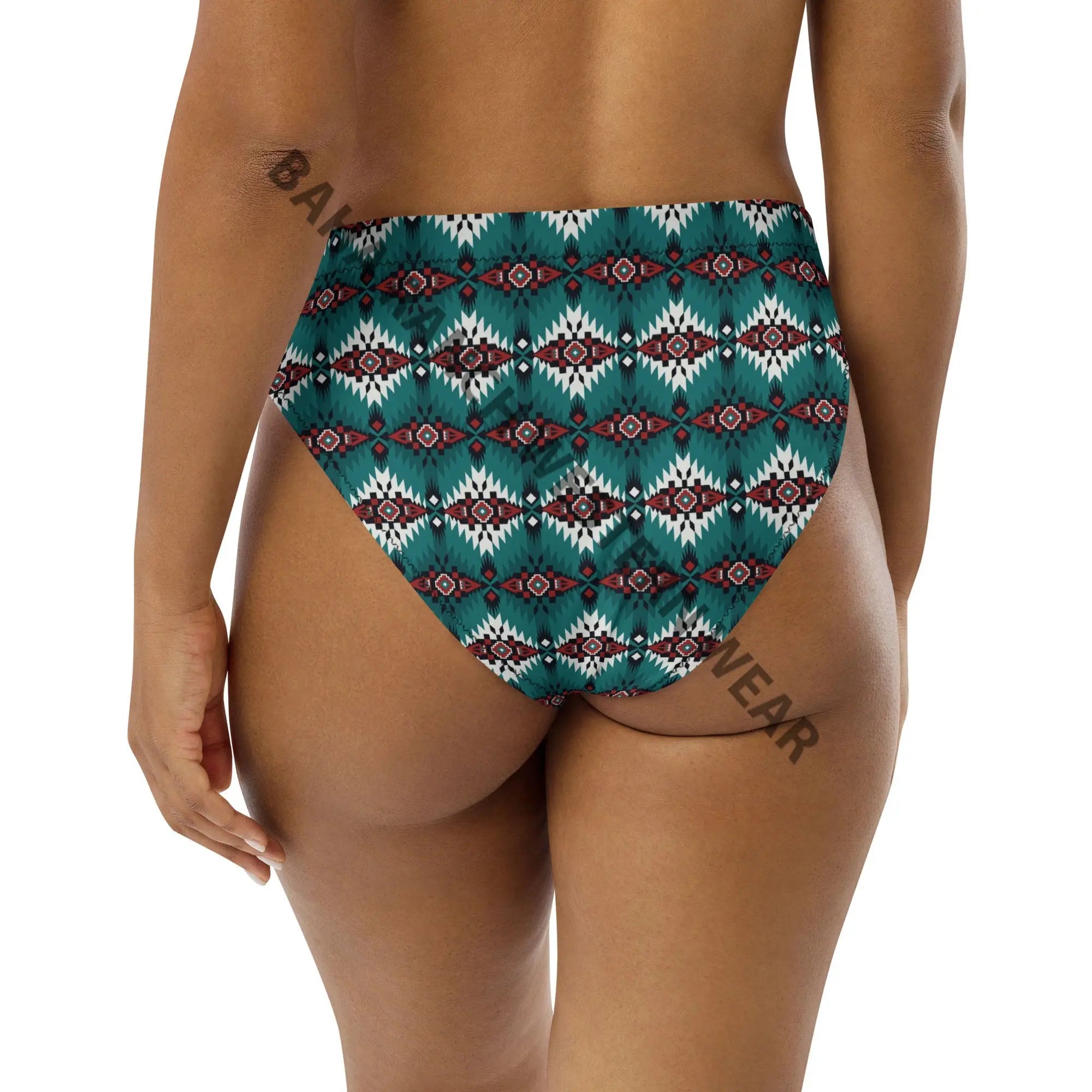 Baha Ranch Yeehaw Teal Burgandy Bikini Bottom Baha Ranch Western Wear