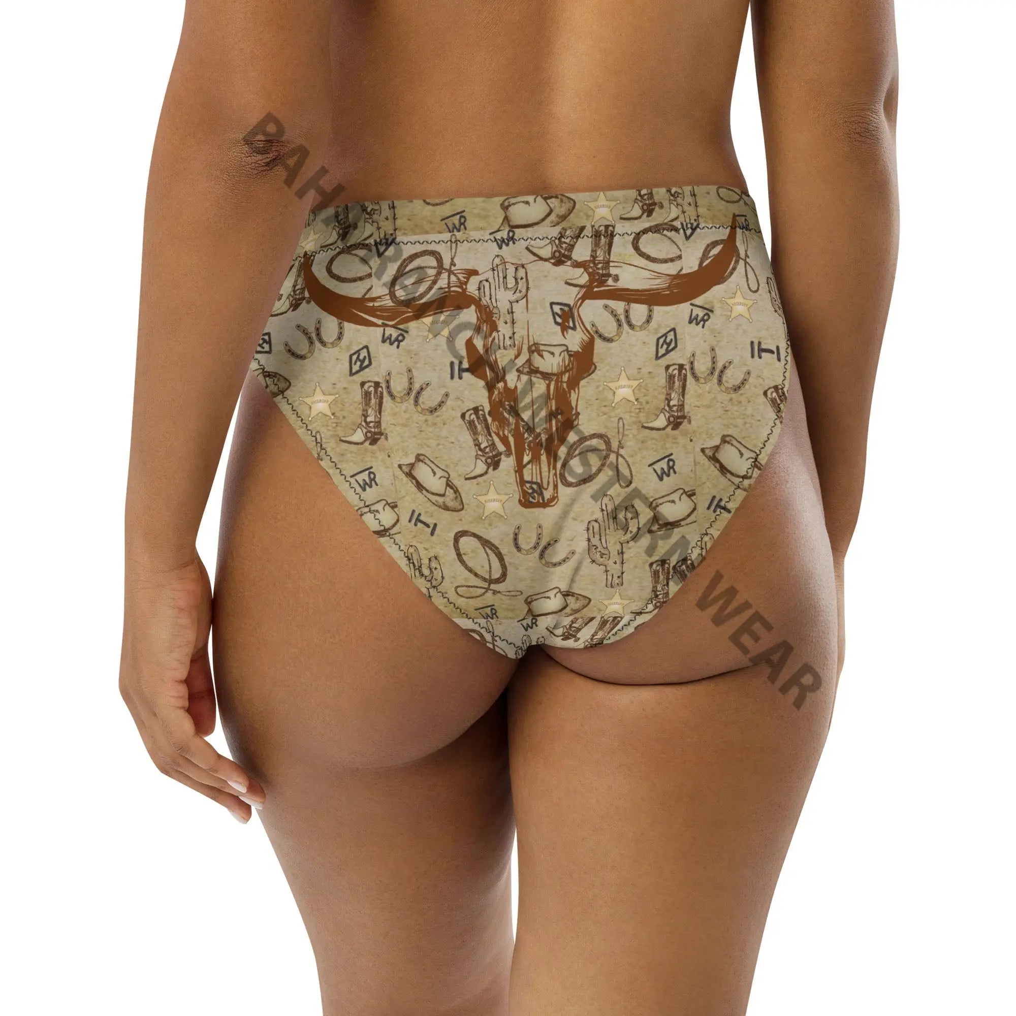 Baha Ranch Yeehaw Vintage Western Bikini Bottom Baha Ranch Western Wear