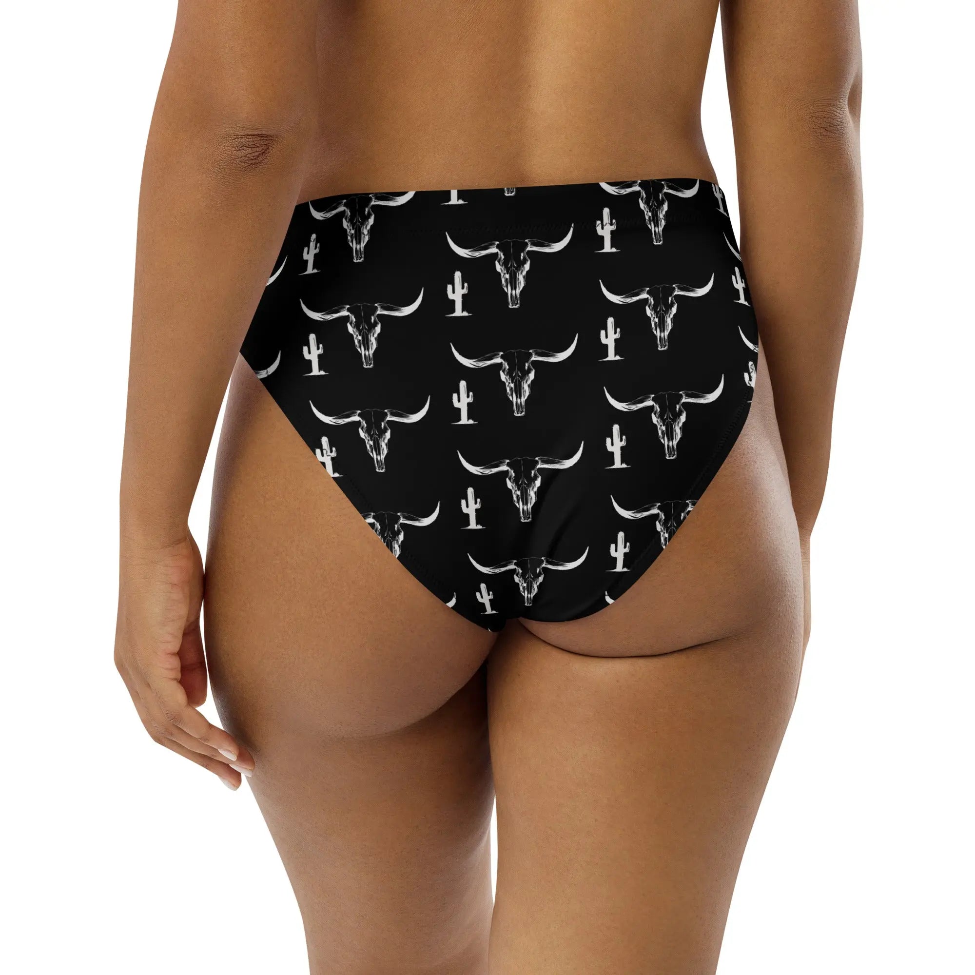 Baha Ranch Yeehaw White Bullhead Cactus Bikini Bottom Baha Ranch Western Wear