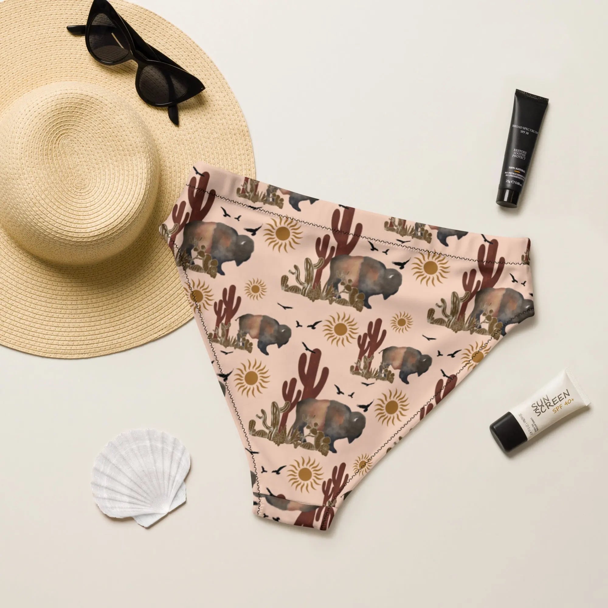 Baha Ranch Yeehaw Desert Bison Bikini Bottom Baha Ranch Western Wear