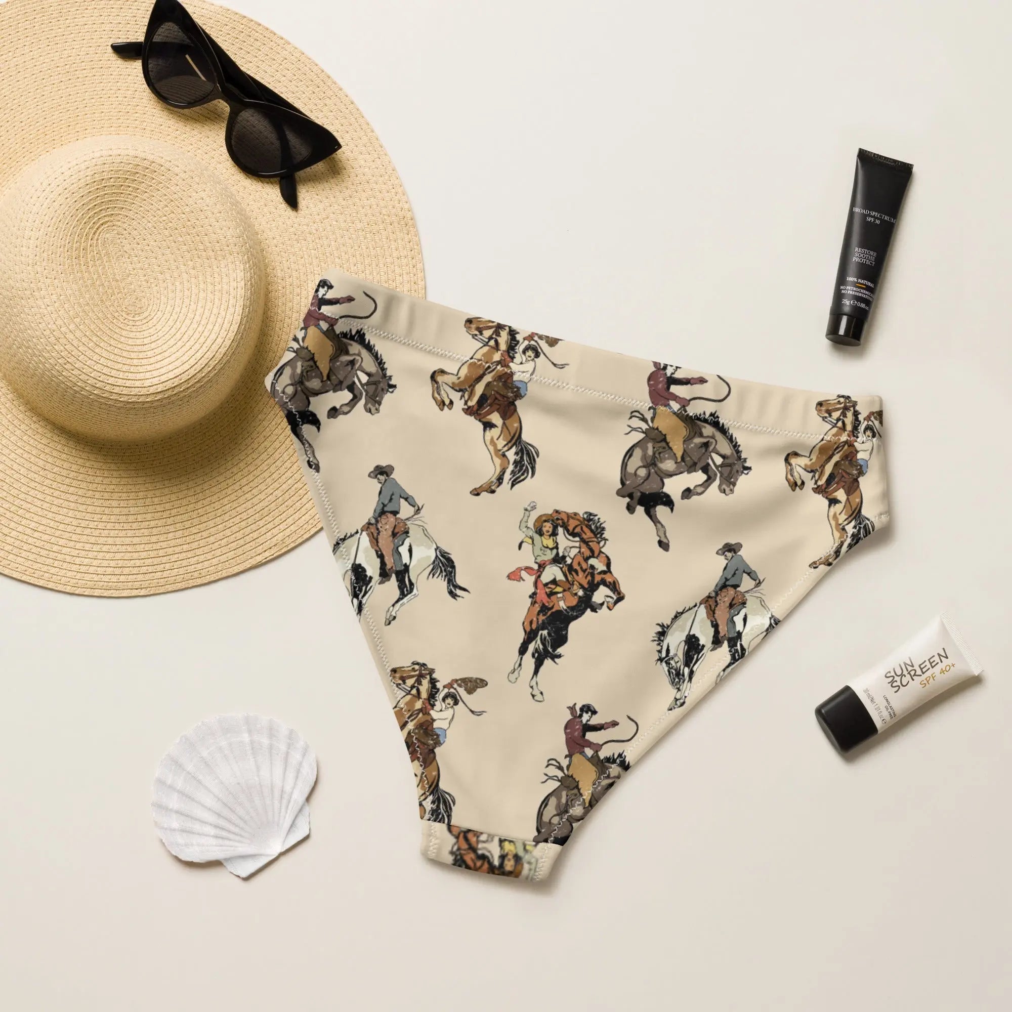 Baha Ranch Yeehaw Vintage Cowgirl Bikini Bottom Baha Ranch Western Wear
