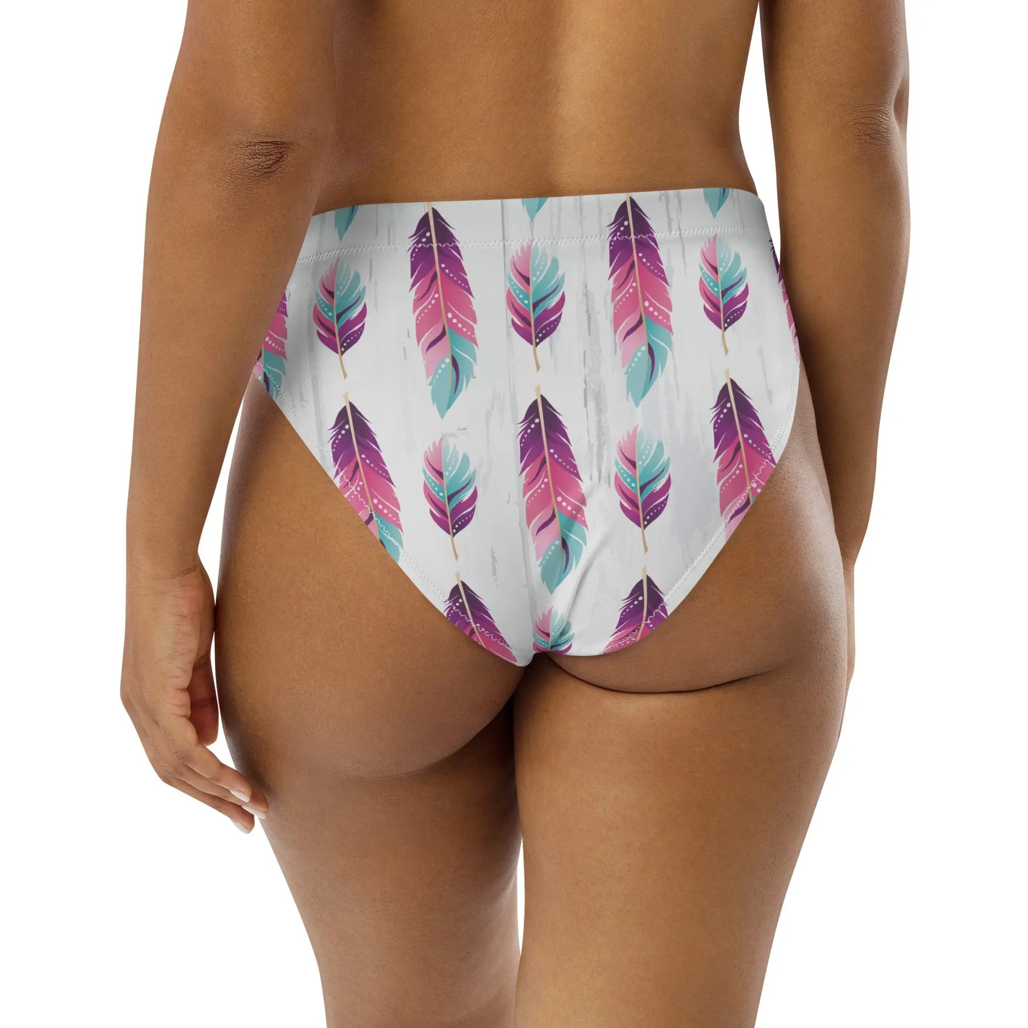 Baha Ranch Yeehaw Boho Feather Bikini Bottom Baha Ranch Western Wear