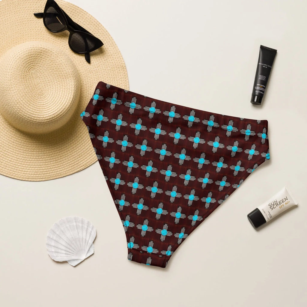 Yeehaw Turquoise Zia Bikini Bottom Baha Ranch Western Wear