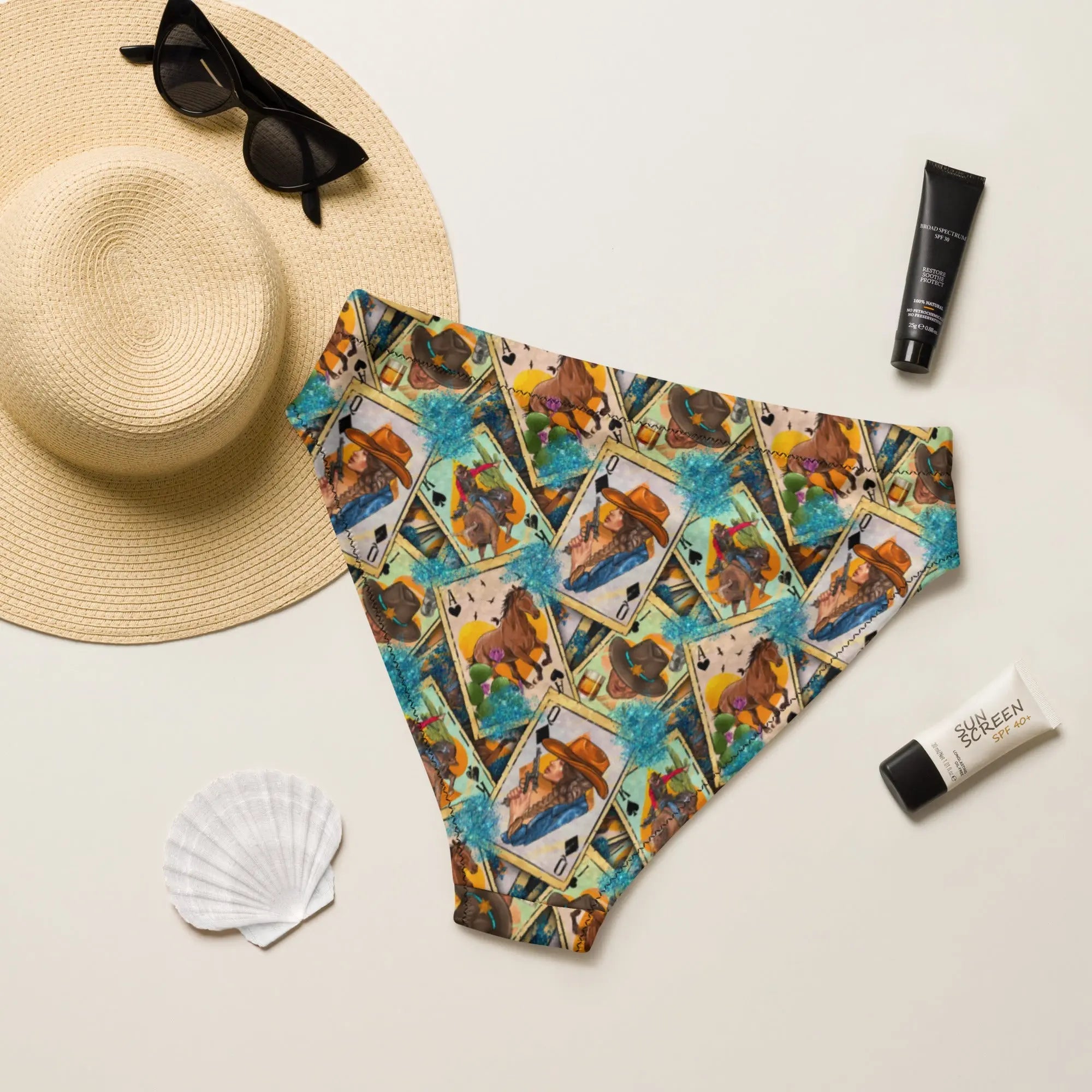 Baha Ranch Yeehaw Feelin' Lucky Cowgirl Bikini Bottom Baha Ranch Western Wear