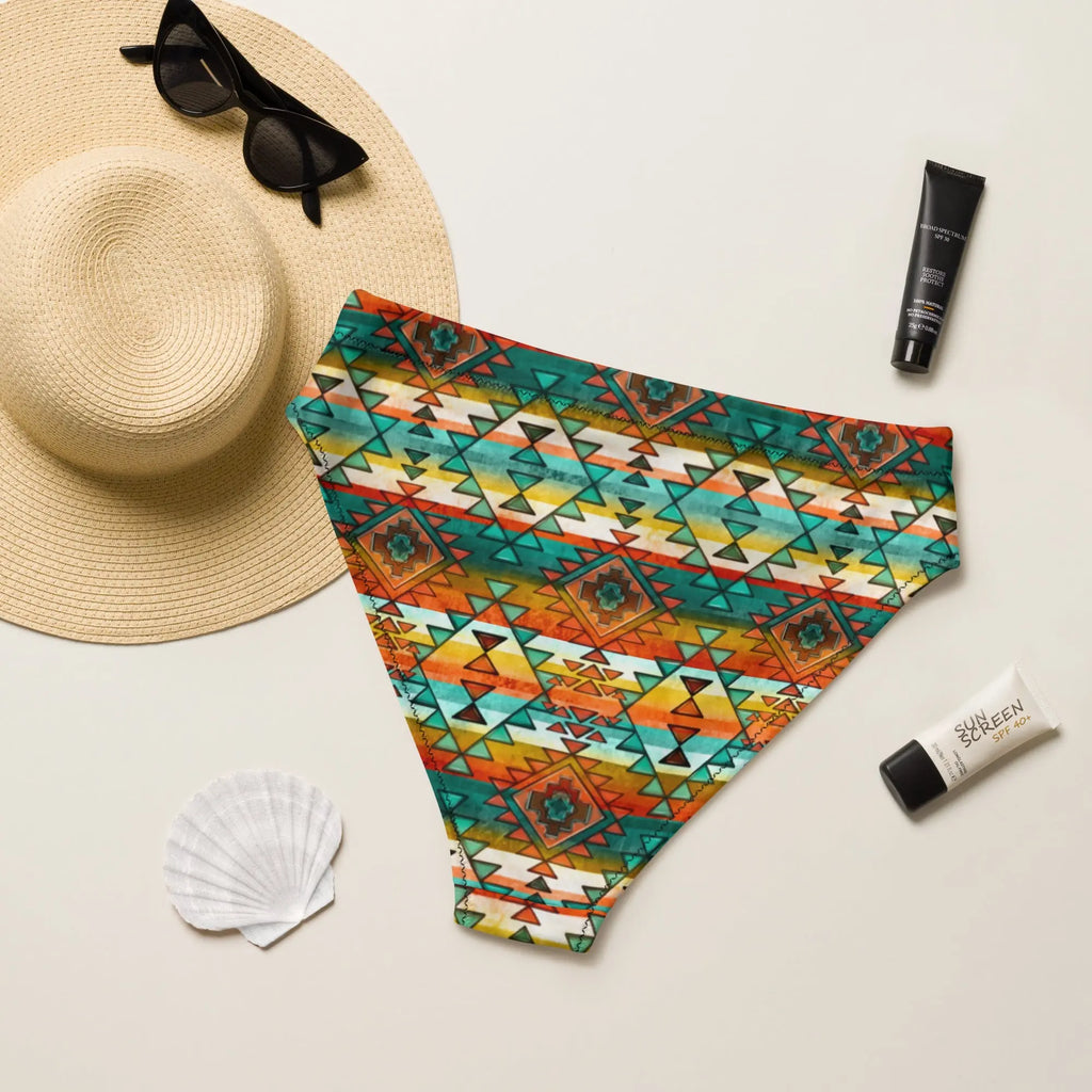 Baha Ranch Yeehaw Mustard Aztec Bikini Bottom Baha Ranch Western Wear