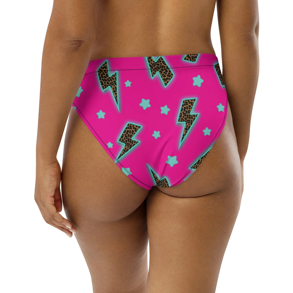Baha Ranch Yeehaw Leopard Lightning Bikini Bottom Baha Ranch Western Wear