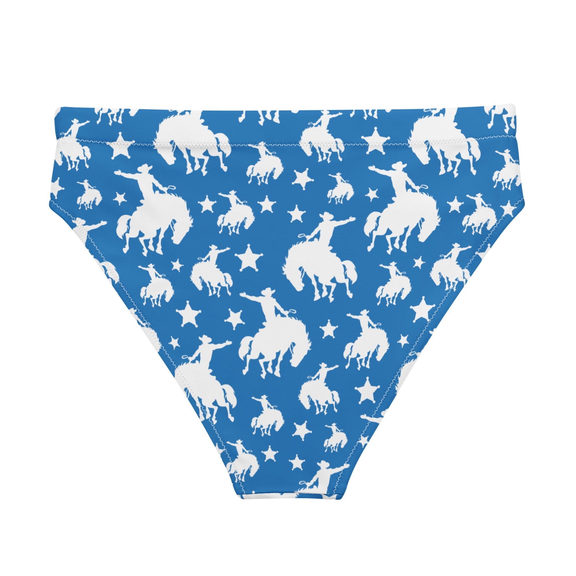 Baha Ranch Yeehaw Blue Rodeo Cowboy Bikini Bottom Baha Ranch Western Wear