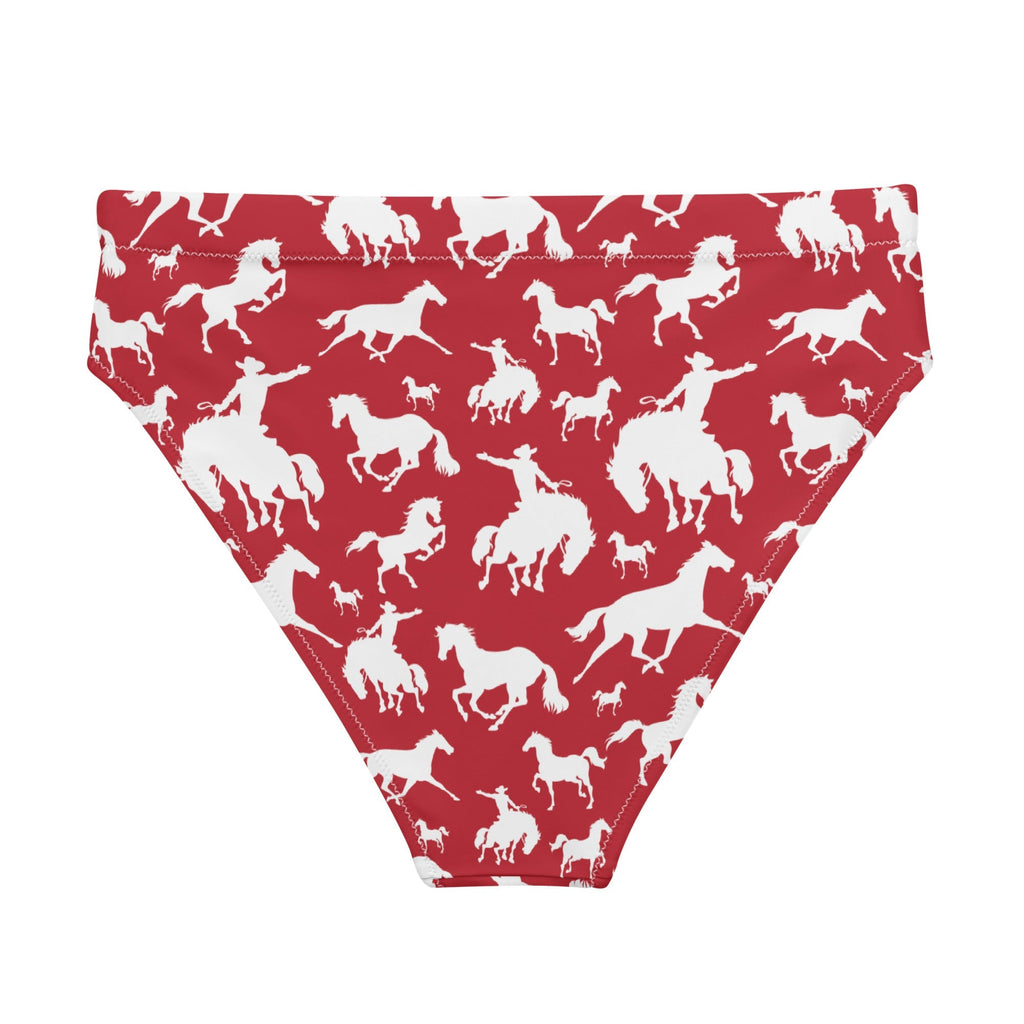Baha Ranch Yeehaw Red Rodeo Cowboy Bikini Bottom Baha Ranch Western Wear