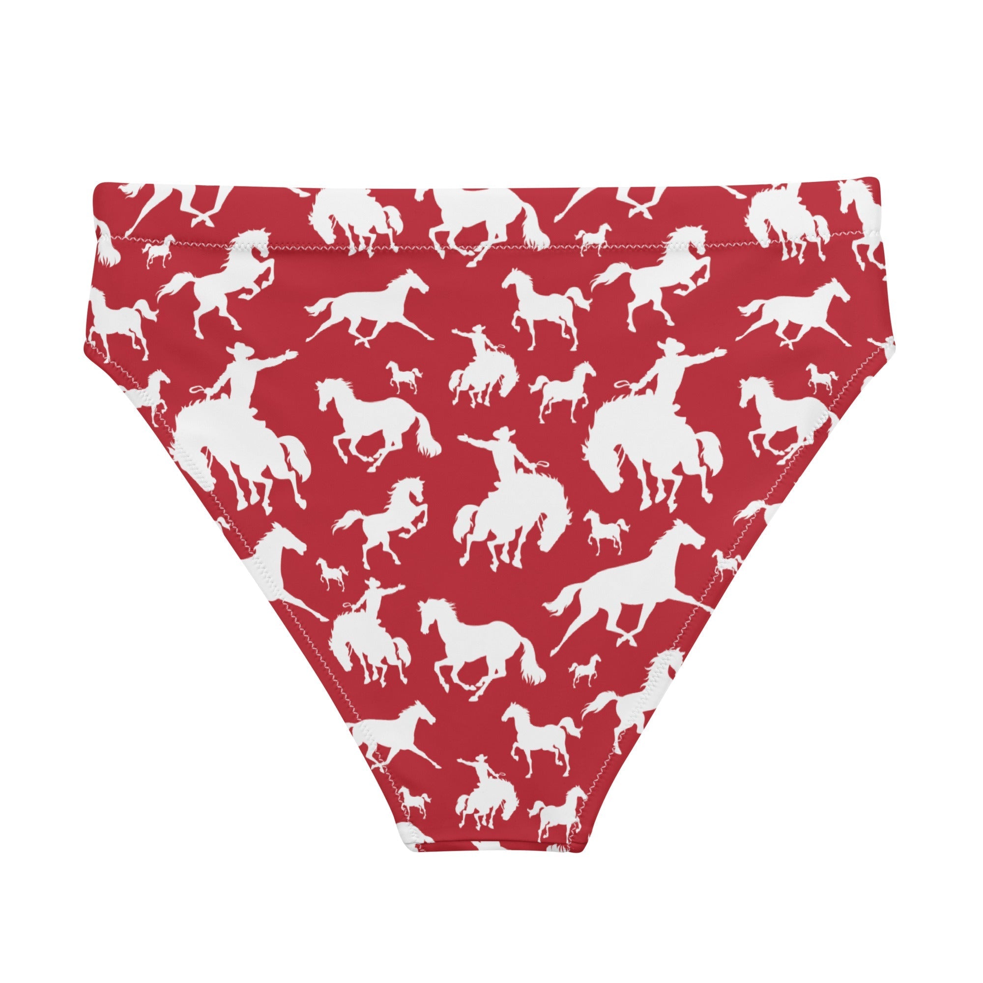 Baha Ranch Yeehaw Red Rodeo Cowboy Bikini Bottom Baha Ranch Western Wear