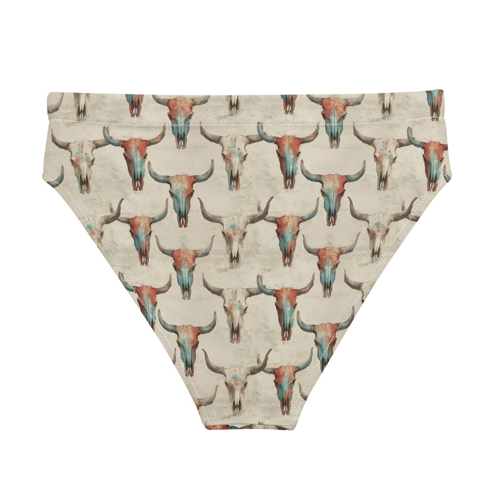 Baha Ranch Yeehaw Bullhead Skulls Bikini Bottom Baha Ranch Western Wear