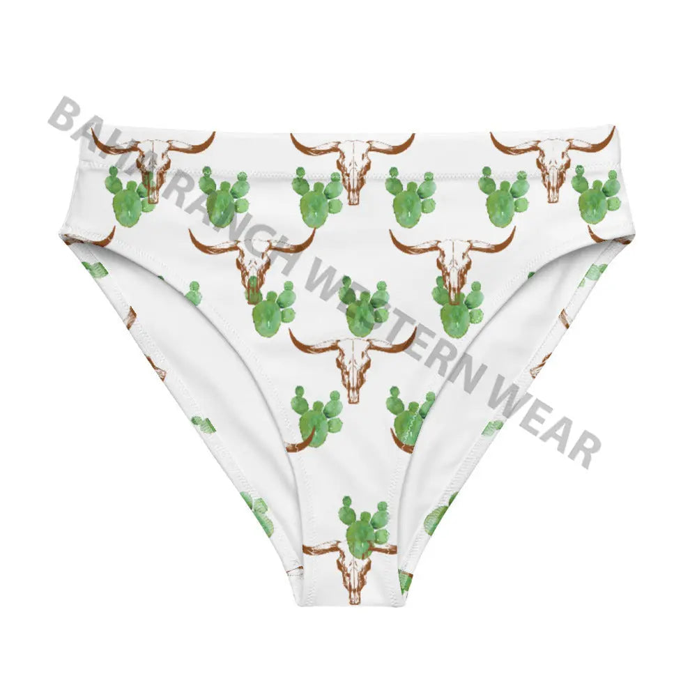 Yeehaw Cactus Bullhead Bikini Bottom Baha Ranch Western Wear