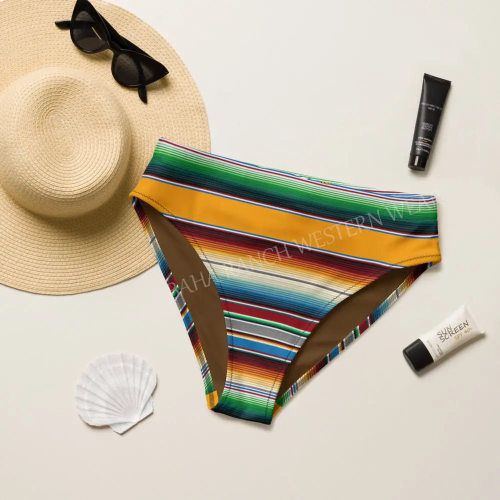 Baha Ranch Yeehaw Mustard Serape Bikini Bottom Baha Ranch Western Wear